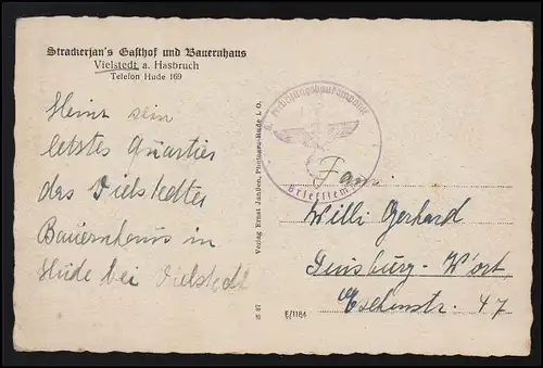 Allemagne BEAUCOUP Hasbrut Gasthof & Agritourisme Delmenhorster Geest, vers 1940