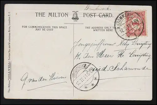 Künstler AK NORWICH Ipswich Road Gemälde, KROMMENIE/ ZUID SCHARWOUDE 12.2.1911