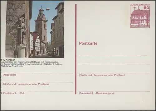 P138-s10/147 3540 Korbach, figure de Roland **