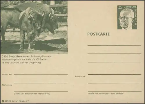 P107-D07/049 2350 Bad Neumünster, Tiergarten, Bison **