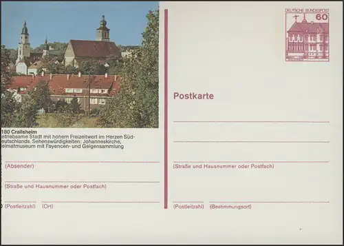 P138-s8/115 7180 Crailsheim, Stadtansicht **