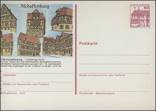 P138-s8/118 8750 Aschaffenburg, Fachwerkhäuser **