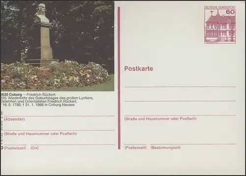 P138-s8/122 8630 Coburg, monument Friedrich Reicherts **