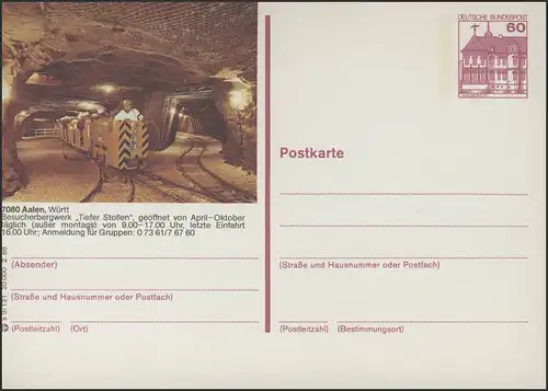 P138-s9/131 7080 Aalen, Minière Des galeries profondes **