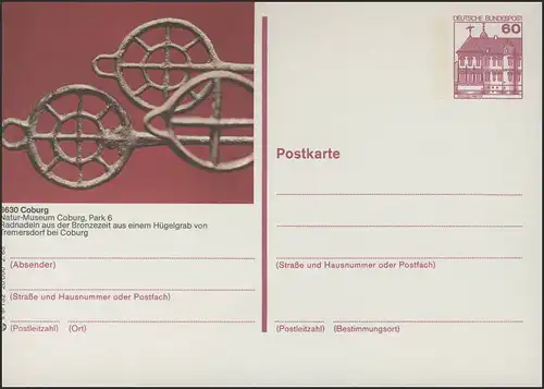 P138-s9/132 8630 Coburg, Radnadeln der Bronzezeit ** 