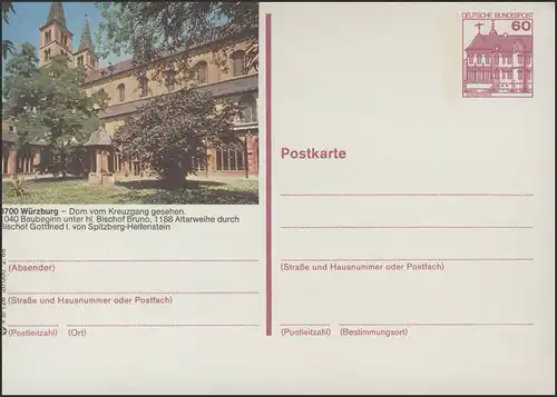 P138-s8/126 8700 Würzburg, Dom **