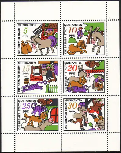 1717-1722 Petits arcs de conte de fées Les Musicains de la ville de Bremer, ** post-fraîchissement