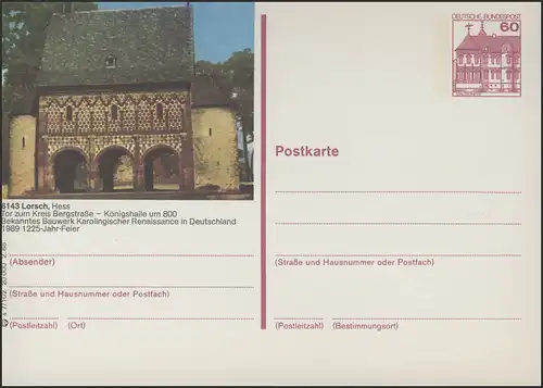P138-s7/102 6143 Lorsch, Königshalle **