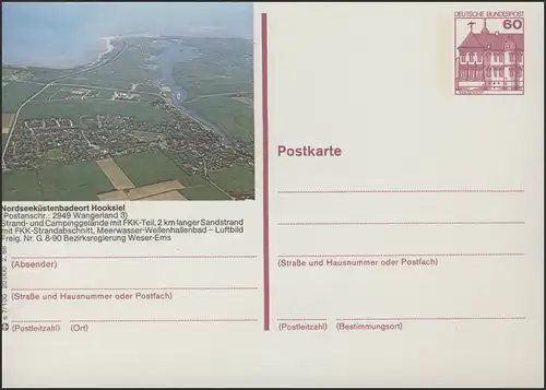 P138-s7/100 2949 Wangerland, image aérienne de Hooksiel **