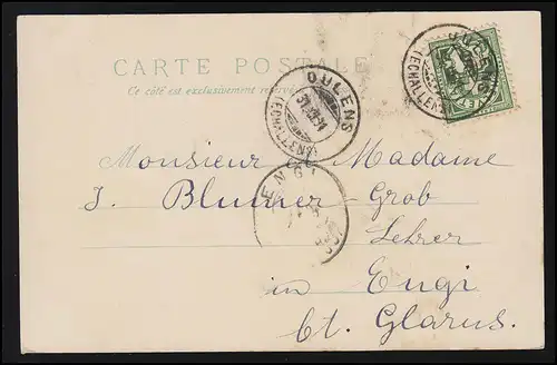 Enfants Snow Forêt Fille Peluche Muff Oulens (ECHALLENS) 31.12.1901