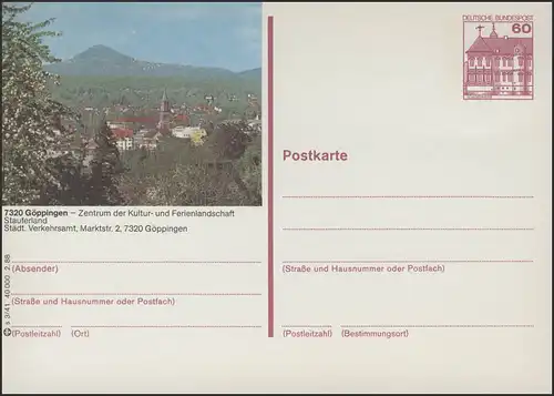 P138-s3/041 7320 Göppingen, vue sur la ville **