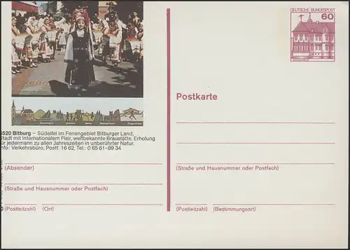 P138-s4/058 5520 Bitburg, Folkloregruppe / Trachten **