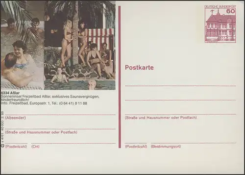 P138-s4/061 6334 Aßlar, Freizeitbad ** 