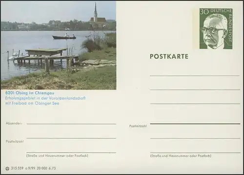 P109-a099 8201 Obing im Chiemgau, Obingen See **