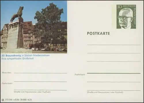 P109-a08/082 33 Braunschweig, Brauneschwiger Lion **