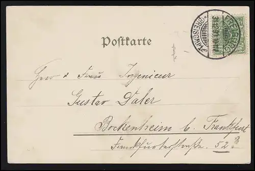 Artiste AK M. Wille, Art Nouveau Filles Trèfles, FREIBURG 31.12.1899