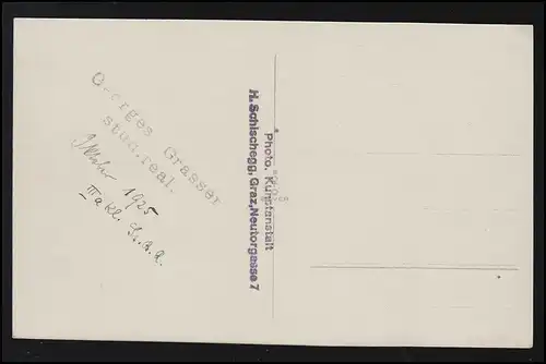 Photo AK Enfants Garçons Ecole de classe IIIa, GRAZ Photo H. Schischegg, non utilisé