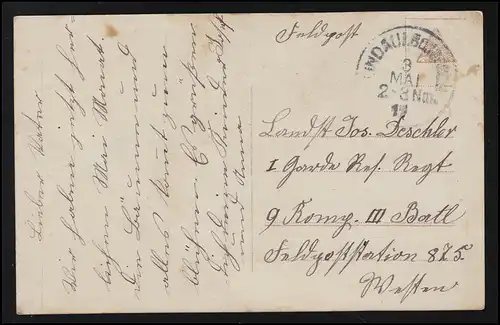 AK Enfants prient Dieu / Jésus "Le Seigneur ne nous quitte pas" LINDAU 3.5.1917