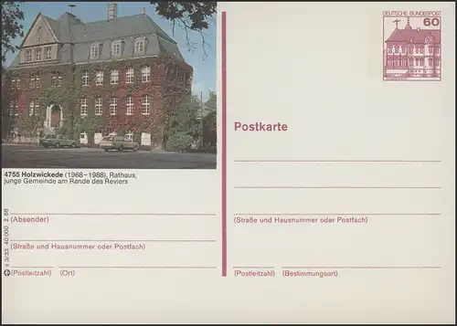 P138-s3/033 4755 Holzwickede, Rathaus **