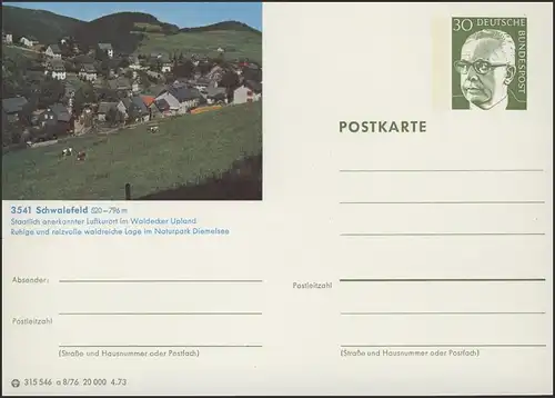 P109-a08/076 3541 Schwalefeld, vue locale **