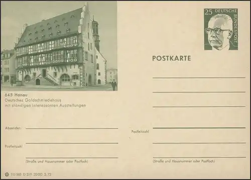 P107-D02/009 645 Hanau, maison d'orfèvrerie **