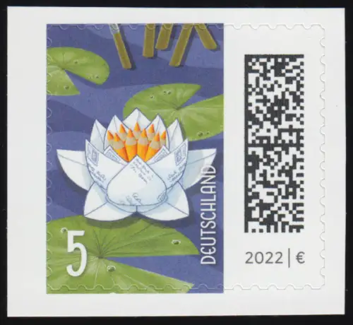 3651I Welt der Briefe: Seebriefrose 5 Cent, selbstklebend aus FB 113I, **