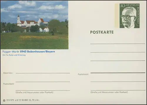 P109-a02/012 Babenhausen/Bayern, Fugger-Markt **