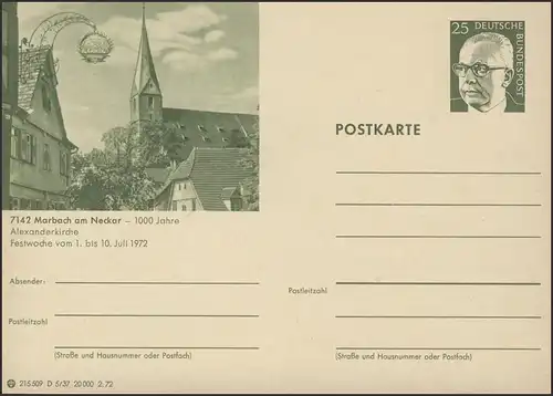 P107-D05/038 7142 Marbach/Neckar, mur de la ville **