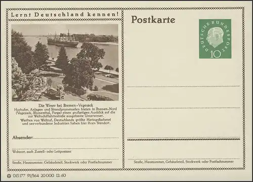 P053-91/564 Bremen-Vegesack, Die Weser **