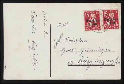 Navigation "Kronprinz Wilhelm" bateau filles fleurs Félicitations KALLMÜNZ 20.7.20