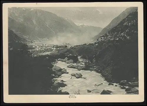 Schifffahrt M.S. Monte Sarmiento ODDA Norwegen Nordlandreise beschriftet 14.6.26