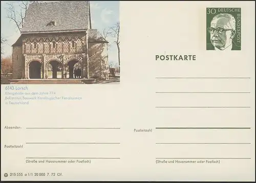 P109-a01/001 6143 Lorsch, Königshalle **