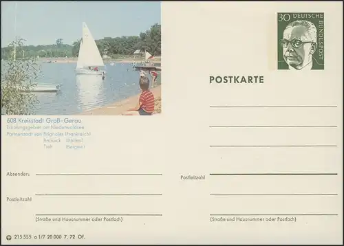 P109-a01/007 608 Groß-Gerau, Partie am Niederwaldsee **