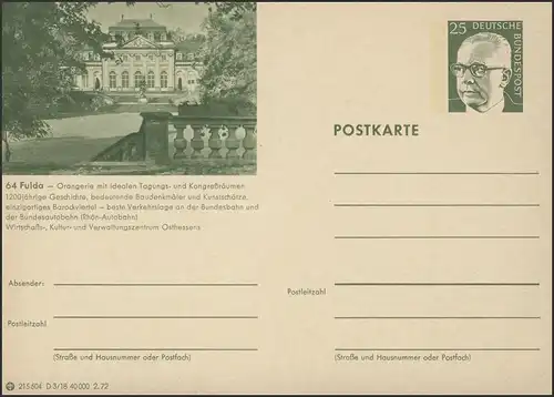 P107-D03/018 64 Fulda/Hessen **