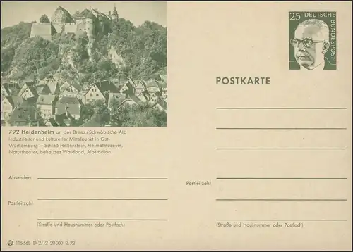 P107-D02/012 792 Heidenheim/Brenz **