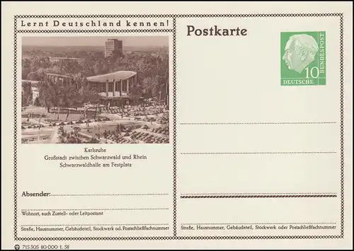 P024-311 Karlsruhe, Schwarzwaldhalle am Festplatz **