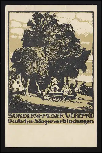 Künstler AK Sänger Gesangsverein Sondershäuser Verband Studenten, ESSEN 1.4.1928