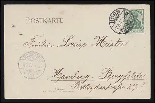 Foto AK Frauen Familie Töchter Generation  HORN / HAMBURG 7. / 8.8.1902