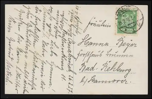 Félicitations jeune homme avec chapeau cravate et fleurs, NPG, OSNABRÜCK 25.2.27