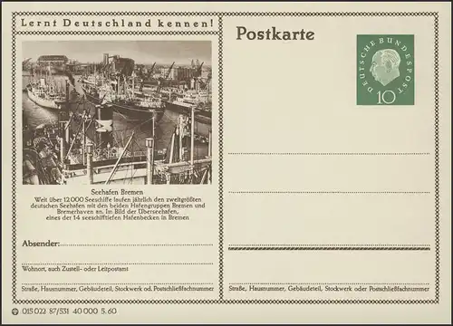 P042-87/531 Seehafen Bremen **