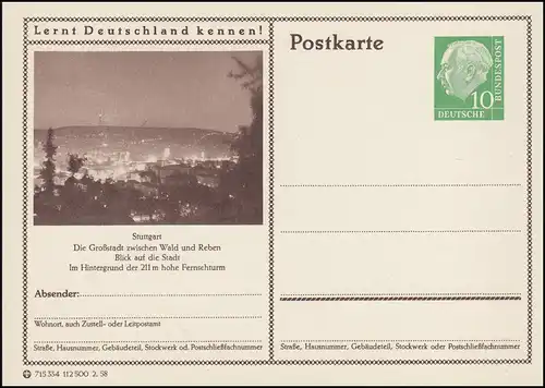 P024-327 Stuttgart, Blick auf die Stadt **