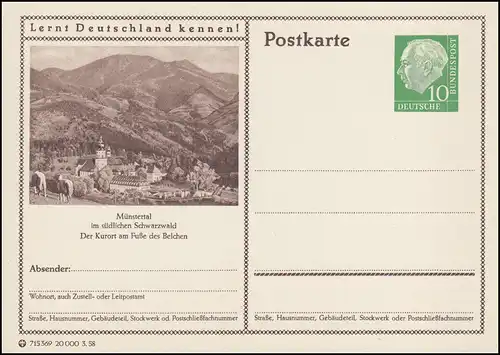 P024-338 Münstertal - station thermale au pied du Belchen, **