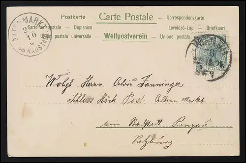 AK Kind ELFE Flügel Maiblumen "Er liebt mich gar nicht" WIEN/ ALTENMARKT 1914