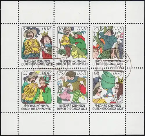 2281-2286 Petit arc de conte de fées 1977 Six viennent..., Berlin ZPA 22.11.77