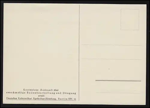 Publicité AK "Sans Kali pas de grains" L'atout! Ass main KALINYNIKAT non utilisé