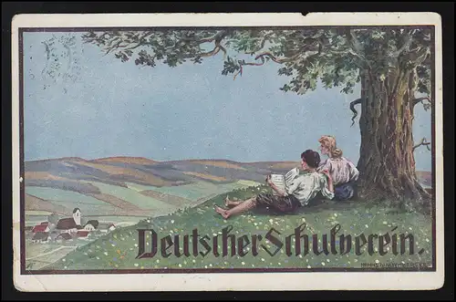 Publicité AK Dt Schulverein, Deutscher Wehrschatz Südmark, GRAZ vers 1910