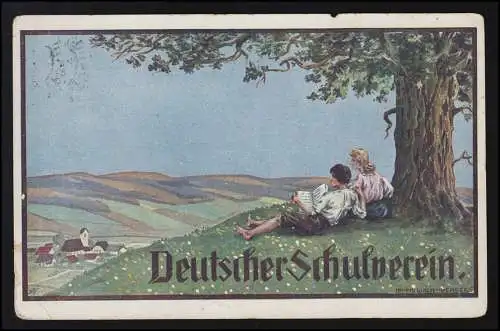 Publicité AK Dt Schulverein, Deutscher Wehrschatz Südmark, GRAZ vers 1910