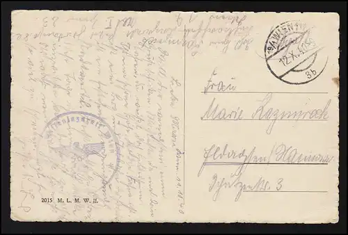 Photo AK Europe Autriche, VIENNE Grande roue am Prater, Feldpost 12.10.1940