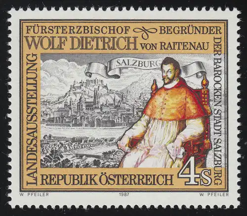 1884 Exposition Mgr Wolf Dietrich v. Raitenau, devant Salzbourg, 4 p**