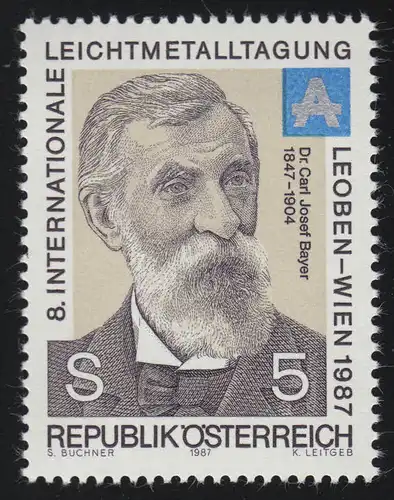 1889 Réunion internationale des métaux légers Leoben/ Vienne, Carl Josef Bayer, 5 S **